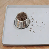 Anti-Slip Pet Feeding Mat for Cats and Dogs Grey