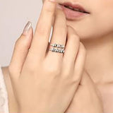 4PCS Adjustable Spinner Rings Rotating Meditation Rings