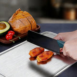 Stainless Steel Cutting Board for Kitchen Meat Fruit Vegetable Food Prep