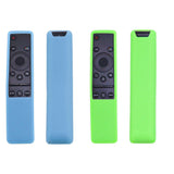 2PCS Luminous Silicone Remote Control Cover Compatible With Samsung BN59 Series Blue Green
