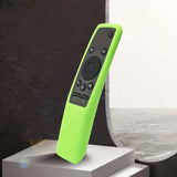 2PCS Luminous Silicone Remote Control Cover Compatible With Samsung BN59 Series Blue Green