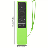 2PCS Luminous Silicone Remote Control Cover Compatible With Samsung BN59 Series Blue Green