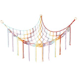 Stuffed Animal Hammock Corner Hanging Hammock for Plush Toys Multicolor