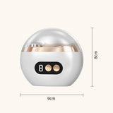 3-Speed Electric Nail Clipper for Toenails Fingernail with Nail Scraps Storage White