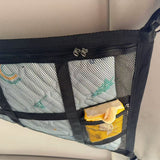 Mesh Triangle Ceiling Cargo Net for Three-Handle Cars Black