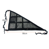 Mesh Triangle Ceiling Cargo Net for Three-Handle Cars Black