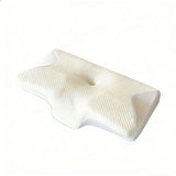 Memory Foam Butterfly Neck Pillow Cervical Support Pillow White