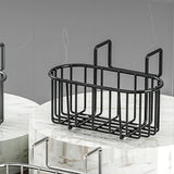 Stainless Steel Kitchen Sink Sponge Holder Sink Caddy Organzier Black
