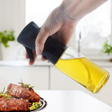 2Pcs Glass Oil Sprayer Olive Oil Mister for Kitchen Cooking Barbecue Black