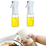 2Pcs Glass Oil Sprayer Olive Oil Mister for Kitchen Cooking Barbecue White