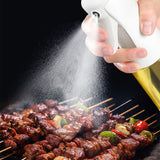 2Pcs Glass Oil Sprayer Olive Oil Mister for Kitchen Cooking Barbecue White