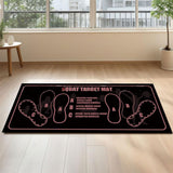 Pilates Squat Floor Mat Non Slip Fitness Exercise Mat Absorbent Home Workout Pad Style 1