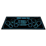 Pilates Squat Floor Mat Non Slip Fitness Exercise Mat Absorbent Home Workout Pad Style 2
