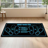 Pilates Squat Floor Mat Non Slip Fitness Exercise Mat Absorbent Home Workout Pad Style 2