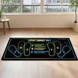 Pilates Squat Floor Mat Non Slip Fitness Exercise Mat Absorbent Home Workout Pad Style 3