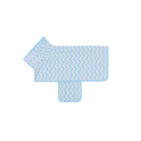 Pet Coral Fleece Bathrobe Towel for Dogs and Cats Quick Dry Absorbent Adjustable Grooming Robe Blue