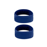 2 PCS Casual Adjustable Belt with Industrial Hook and Loop Closure for Men Blue
