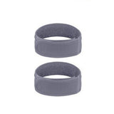 2 PCS Casual Adjustable Belt with Industrial Hook and Loop Closure for Men Gray