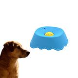 Pet Slow Feeder Non-Slip Ball-Shaped Licking Bowl for Dogs and Cats Sky Blue
