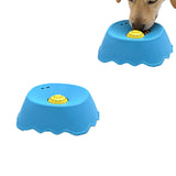 Pet Slow Feeder Non-Slip Ball-Shaped Licking Bowl for Dogs and Cats Sky Blue