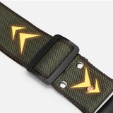 Adjustable Cotton Guitar Strap Compatible with Acoustic & Electric Guitars Green