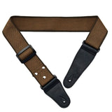 Adjustable Cotton Guitar Strap Compatible with Acoustic & Electric Guitars Yellow