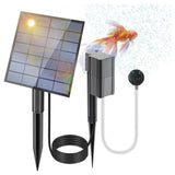 2.5W Solar Pond Aerator Air Pump with Bubble Stone Portable Outdoor