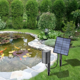 2.5W Solar Pond Aerator Air Pump with Bubble Stone Portable Outdoor