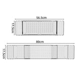 Expandable Bathtub Tray Clear Bath Caddy Transparent