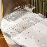 Expandable Bathtub Tray Clear Bath Caddy Transparent