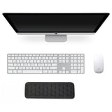 L-Shaped Desk Elbow Pad Wrist Rest Mouse Pad for Office and Gaming Black