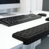 L-Shaped Desk Elbow Pad Wrist Rest Mouse Pad for Office and Gaming Black