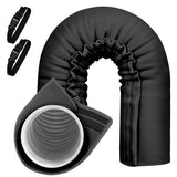 Air Conditioner Hose Cover Insulation Sleeve for AC Exhaust Pipe Black
