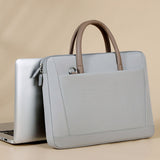Water-Resistant Laptop Tote Bag with Shoulder Strap Carrying Sleeve for 13-13.3 Inch Computer Grey
