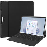 Protective Case for 13 Inch Microsoft Surface Pro 11/Pro 10 /Pro 9 Multiple Angle Viewing Shell Cover Black
