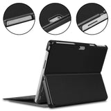 Protective Case for 13 Inch Microsoft Surface Pro 11/Pro 10 /Pro 9 Multiple Angle Viewing Shell Cover Black