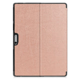 Protective Case for 13 Inch Microsoft Surface Pro 11/Pro 10 /Pro 9 Multiple Angle Viewing Shell Cover Rose Gold
