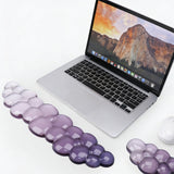2Pcs Silicone Wrist Rest Set Mouse and Keyboard Ergonomic Support Pad Purple