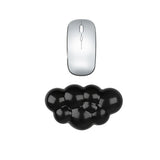 2Pcs Silicone Wrist Rest Set Mouse and Keyboard Ergonomic Support Pad Black