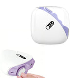 Electric Nail Clippers 2-in-1 Cutting and Polishing Automatic Nail Clipper with LED Light Digital Purple