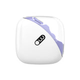 Electric Nail Clippers 2-in-1 Cutting and Polishing Automatic Nail Clipper with LED Light Digital Purple