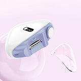 Electric Nail Clippers 2-in-1 Cutting and Polishing Automatic Nail Clipper with LED Light Digital Purple