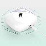 Electric Nail Clippers 2-in-1 Cutting and Polishing Automatic Nail Clipper with LED Light Digital Purple