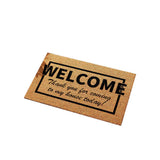 Faux Coir Door Mat Heavy Duty Backing Easy to Clean Entry Mat for Outdoor and Indoor Uses Style 1