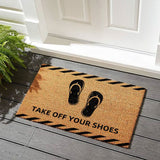 Faux Coir Door Mat Heavy Duty Backing Easy to Clean Entry Mat for Outdoor and Indoor Uses Style 3