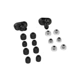 14Pairs Silicone Ear Tips Replacement Compatible With Sony WF-1000XM3 WF-1000XM4 Earbuds Black
