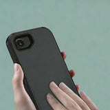 Shockproof Phone Case for iPhone 17e Heavy Duty Phone Cover with 360 Degrees Rotating Clip Holder Black