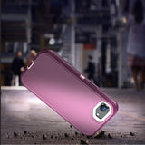 Shockproof Phone Case for iPhone 17e Heavy Duty Phone Cover with 360 Degrees Rotating Clip Holder Wine Red