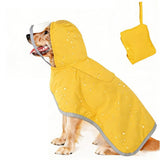 Adjustable Hooded Dog Raincoat Waterproof Jacket for Outdoor Use