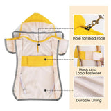 Adjustable Hooded Dog Raincoat Waterproof Jacket for Outdoor Use